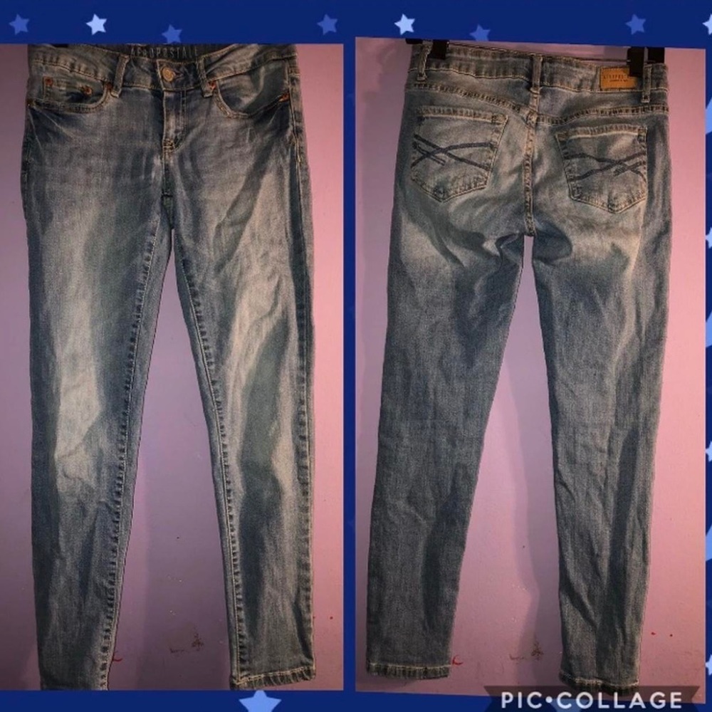 AEROPSTALE light-wash JUNIORS JEGGING women JEANS size 4 SHORT